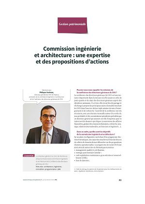 Commission ingénierie et architecture : une expertise et des propositions d’actions