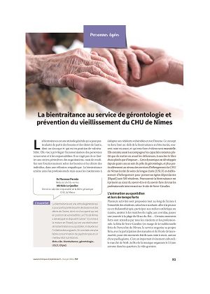 La bientraitance au service de gérontologie et prévention du vieillissement du CHU de Nîmes