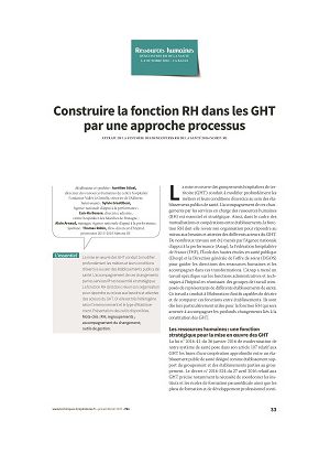Construire la fonction RH dans les GHT par une approche processus