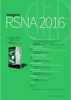 Imagerie - RSNA 2016 - Le dossier complet