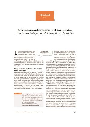 Prévention cardiovasculaire et bonne table : les actions de la Gruppo ospedaliero San Donato Foundation